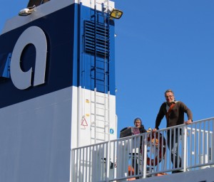 Torben og Robert på Anholtfærgen